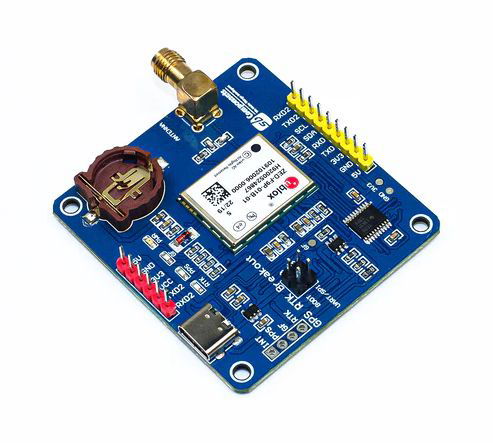 GPS-RTK HAT module with GNSS ZED-F9P system - overlay for Raspberry Pi - SB Components 25961