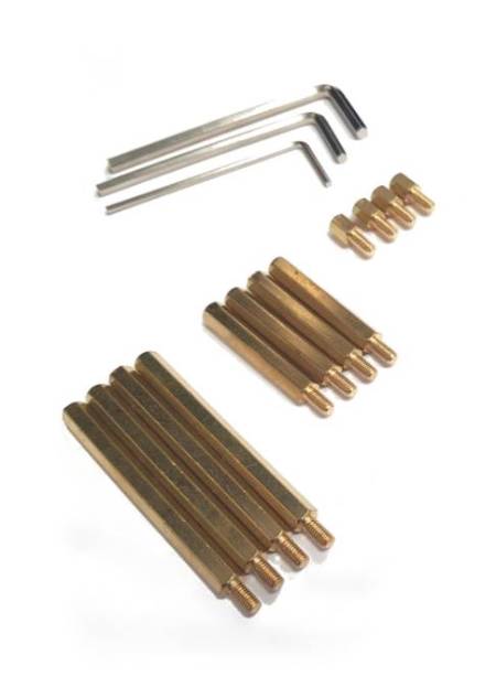 Set of screws, nuts and spacer sleeves M3 / M4 - 120 pcs.