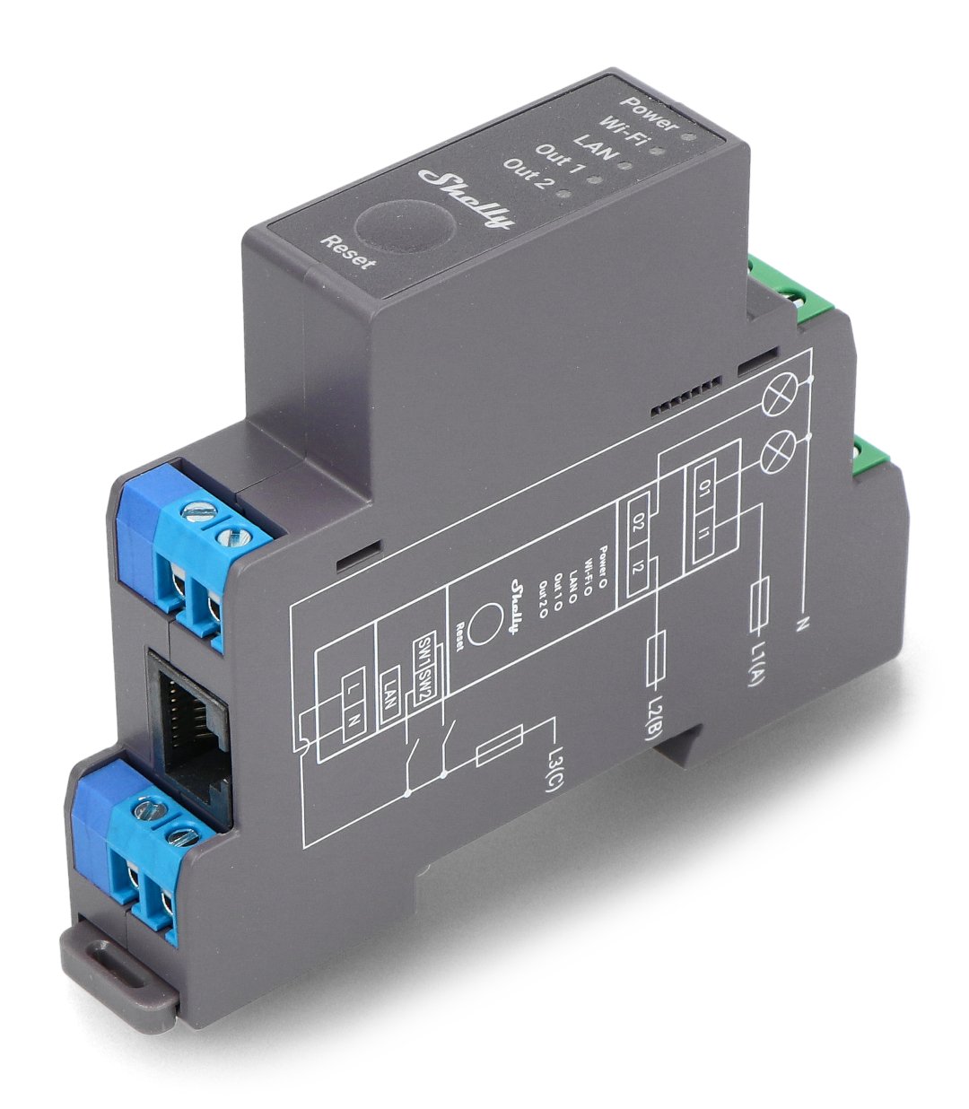 Shelly 2.5 - dual channel wifi relay with roller shutter mode