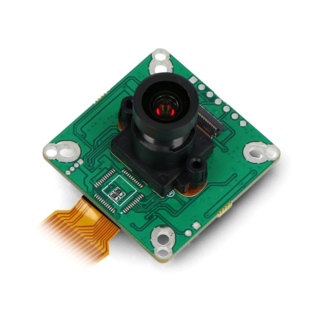 The 2 MPx IMX462 Color Ultra Low Light camera module lies on a white background.