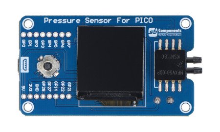 Pressure sensor with LCD display with Raspberry Pi Pico W - SB Components 26173