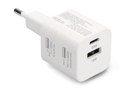 USB A USB C power supply white eXtreme TC30CUGAN