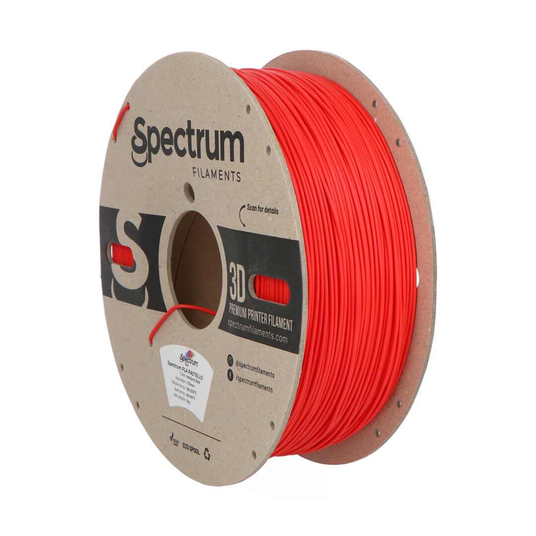 Filament Spectrum Pastello PLA 1.75 mm 1 kg - Holland Red