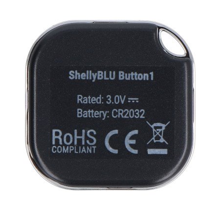 Shelly BLU Button1 - Bluetooth action and scene activation button - black