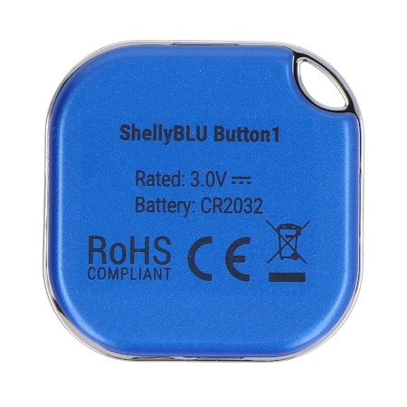 Shelly BLU Button1 - Bluetooth action and scene activation button - blue