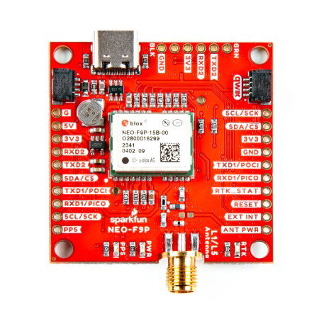 GNSS-RTK L1/L5 Breakout Module - NEO-F9P - Qwiic - SparkFun GPS-23288