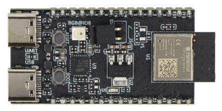 ESP32-C6-DevKitM-1-N4 - WiFi / Bluetooth / ZigBee / Thread - development board with ESP32-C6-MINI-1 chip