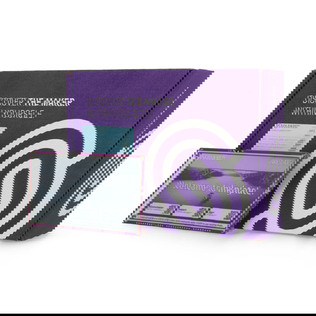 Inkplate 5 Gen2 - 5.2'' e-paper display 1280 x 720 px - ESP32 - Arduino compatible - Soldered 333333