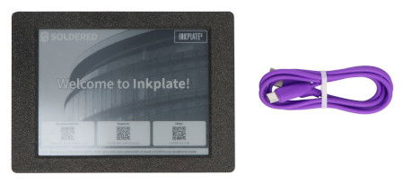 Inkplate 6 with housing and battery - e-paper display 6'' 800 x 600 px - ESP32 - for Arduino - Soldered 333229