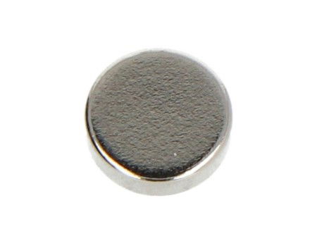 Neodymium round magnet N42 / Ni + Cu + Ni - 7 x 2 mm - 10 pcs.