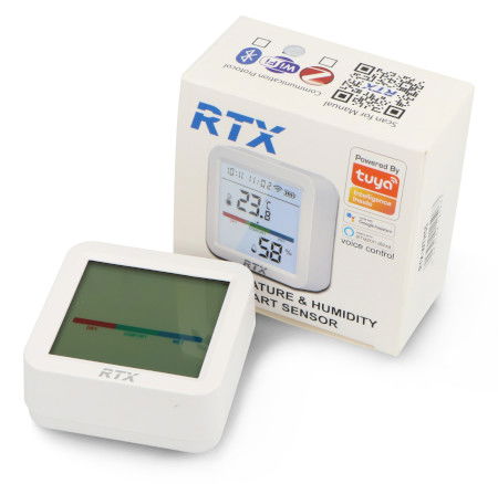 Tuya - temperature and humidity sensor - WiFi - with LCD display - Android / iOS application - RTX WTHS5