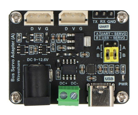 Bus Servo Adapter (A) - ST/SC series serial bus servos driver - UART - Waveshare 25514