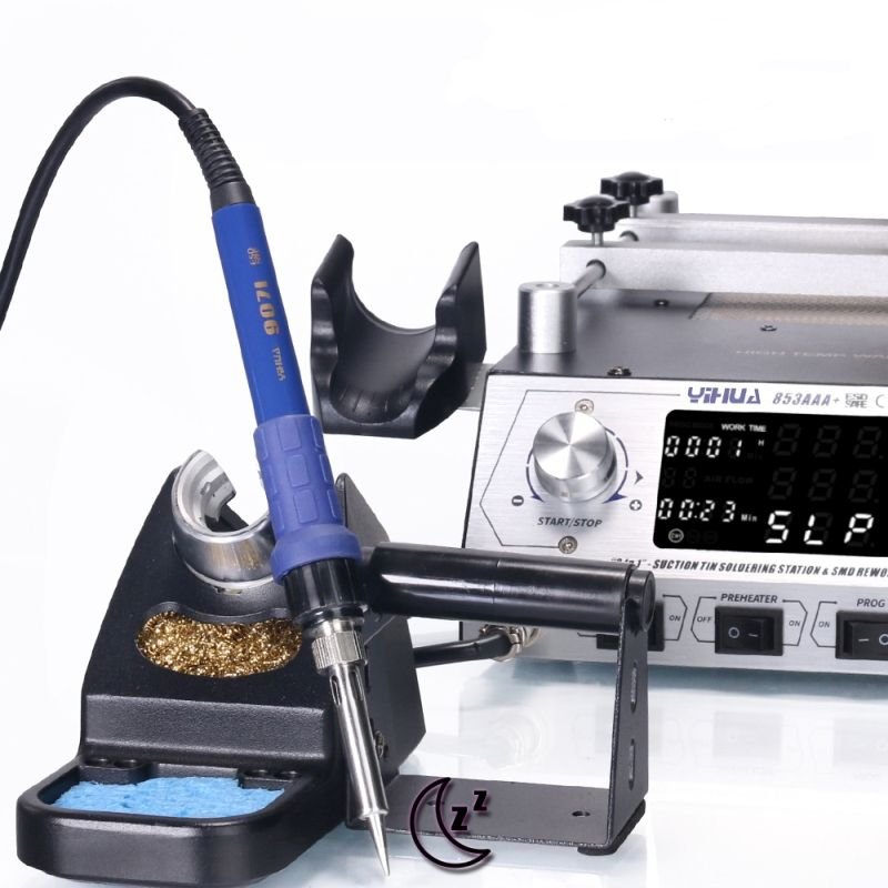 Yihua 853AAA+ 3in1 BGA soldering station - preheater + tip + hotair with fan in the butt - 1270 W