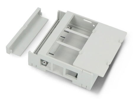 Kradex IOT.ZD3005 Pi5J ABS V0 modular housing for DIN rail - 90 x 89.4 mm - light gray