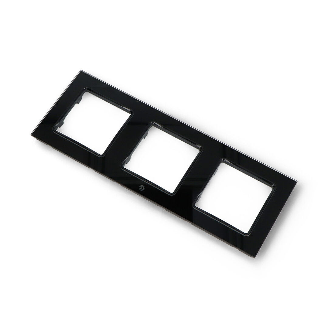 Shelly Wall Frame 3 - Shelly Wall Switch frame - triple - black