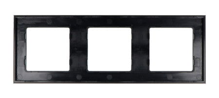 Shelly Wall Frame 3 - Shelly Wall Switch frame - triple - black