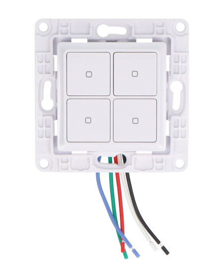 Shelly Wall Switch 4 - smart wall switch - 4 buttons - white