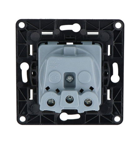 Shelly Wall Socket - Smart Relay Wall Socket - Black