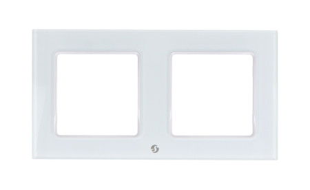 Shelly Wall Frame 2 - Shelly Wall Switch frame - double - white