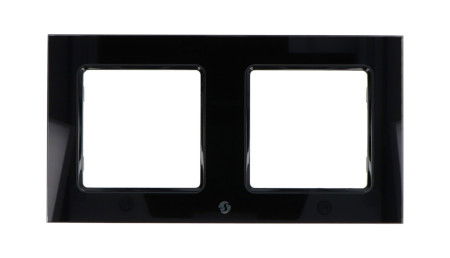 Shelly Wall Frame 2 - Shelly Wall Switch frame - double - black