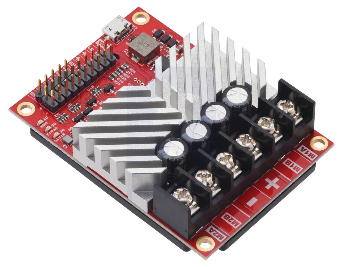 RoboClaw 2 x 30 A USB V6B - Dual Channel 34 V / 30 A Motor Controller - Pololu 3684