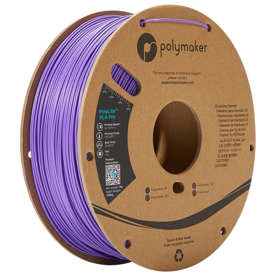 Filament Polymaker PolyLite PLA Pro 1.75 mm 1 kg - Purple