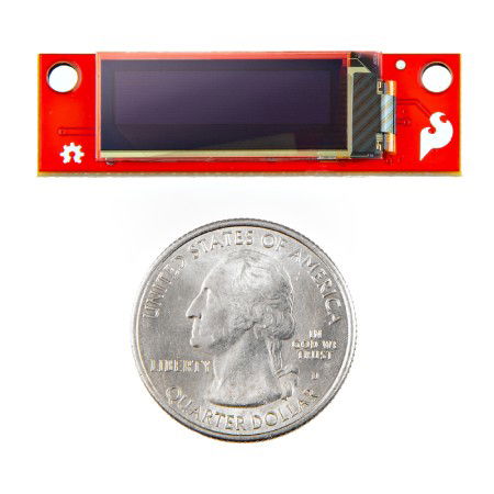 OLED display blue 0.91'' 128 x 32 px I2C - Qwiic - SparkFun LCD-24606