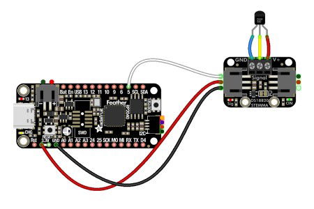 Expansion module for connecting DS18B20 sensors - 1-Wire - STEMMA JST PH 2 mm - Adafruit 5971