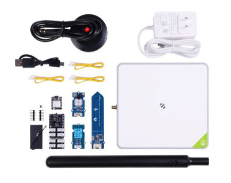 SenseCAP LoRaWAN Starter Kit - SenseCAP M2 Multi-Platform LoRaWAN Gateway + Sensor Kit - ESP32-S3 - Seeedstudio 114993166