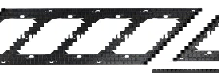 Sonoff M5-4C-80-F - frame for M5-80 wall switch - quadruple - black