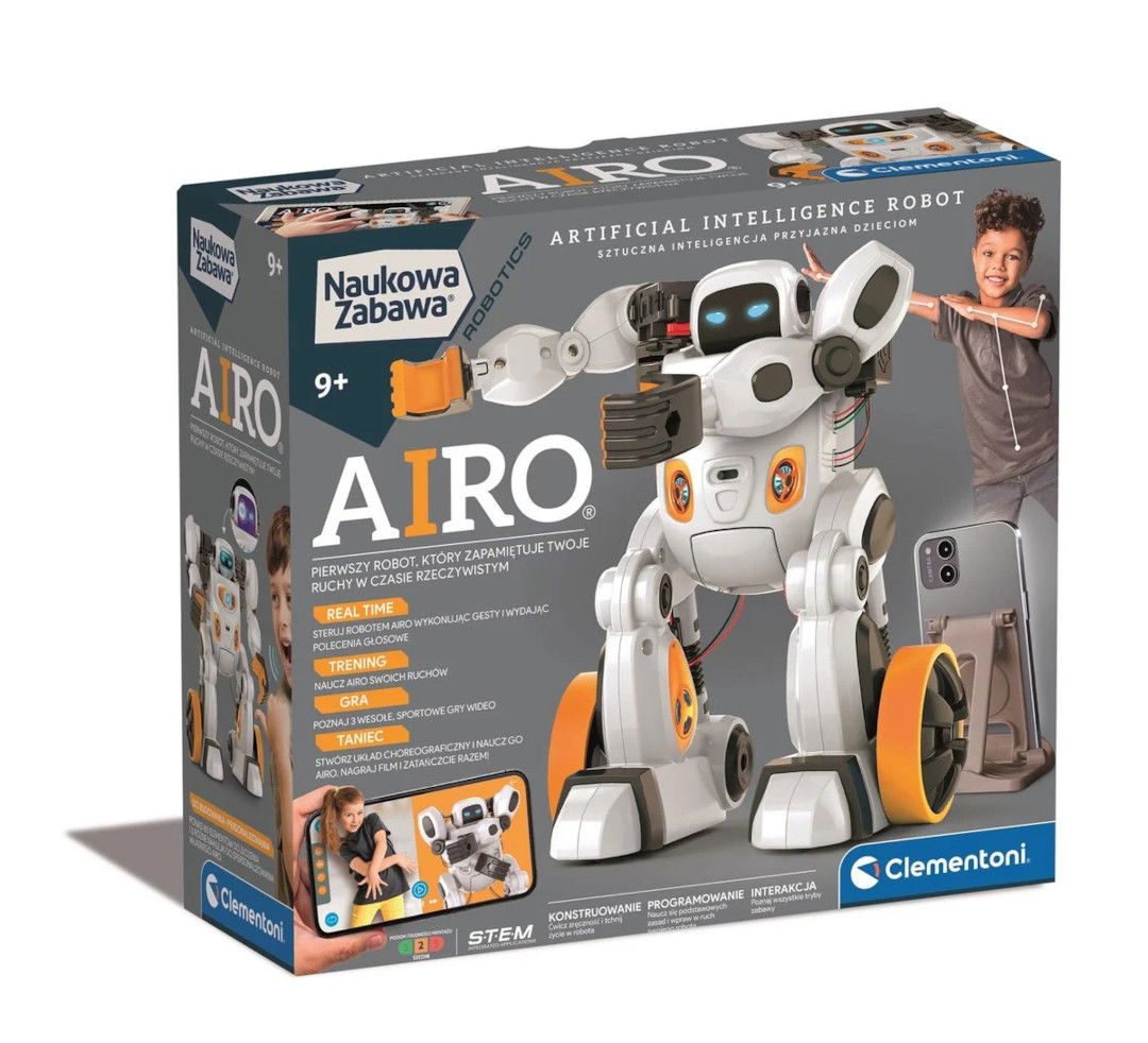 AIRO Robot - a robot using artificial intelligence - Clementoni 50819