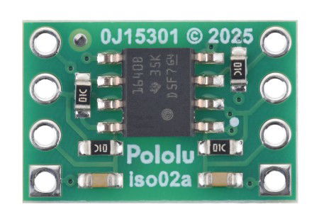 ISO1640 - Bidirectional I2C Isolator - JST SH 4-pin - 3 - 5.5 V / 2.25 - 5.5 V - Pololu 5391