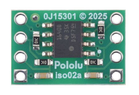 ISO1640 - Bidirectional I2C Isolator Without Connectors - 3 - 5.5 V / 2.25 - 5.5 V - Pololu 5390