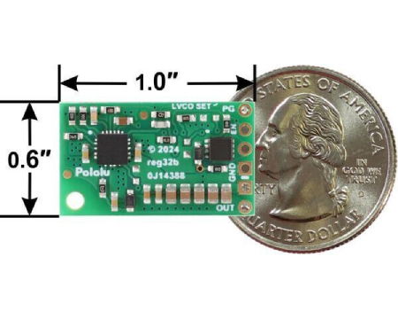 D30V30MALCMA - adjustable step-down converter with low voltage cut-off function - 1.4V-7V 3.4A - Pololu 4872
