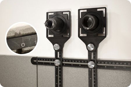 Universal construction ruler with a template for marking holes in tiles and panels - Webski FlatPro2