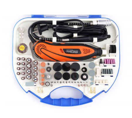 Mini grinder - drill Kraft&Dele 270 W + accessories 210 pieces - KD10753