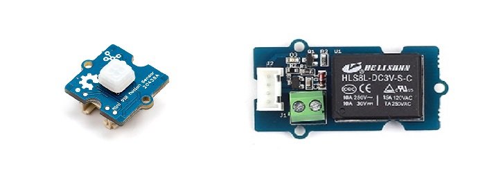 Grove Base Kit for Raspberry Pi - Lesson 4: Motion sensor and relay Botland  - Robotic Shop