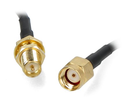 RP-SMA male and female connectors.