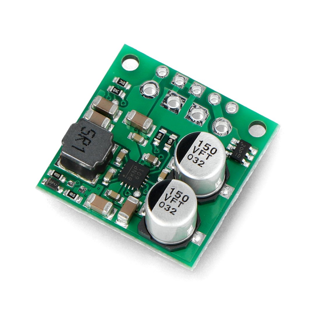 The step-up and step-down converter module lies on a white background.