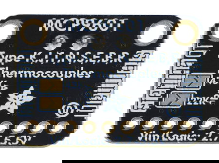 Thermocouple Amplifier - MCP9601 I2C temperature transducer - STEMMA QT / Qwiic - Adafruit 5165