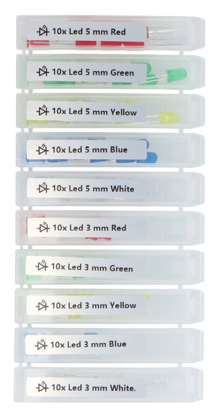 3mm and 5mm LED Diode Set - justPi - 100 pcs.