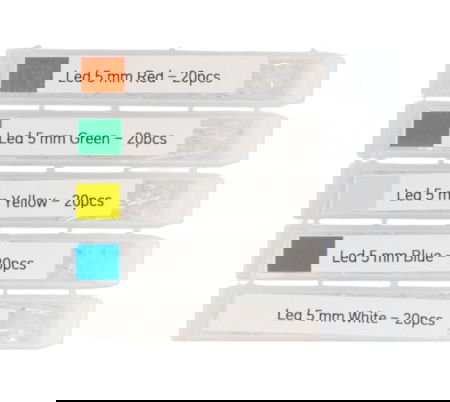 5mm LED Diode Kit - justPi - 100 pcs.