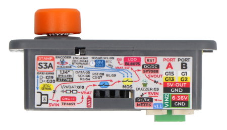 DinMeter v1.1 - 1/32 DIN standard development module - M5Stamp S3 - M5Stack K134