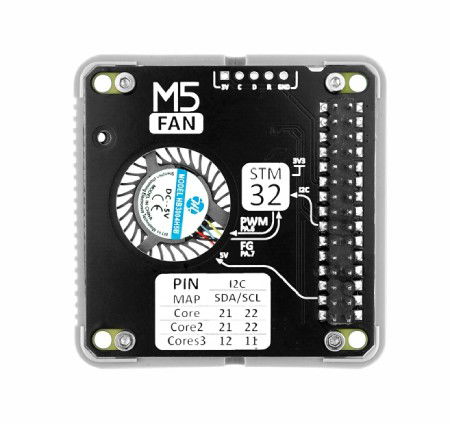 Fan v1.1 - cooling module - STM32F030 - for M5Stack Core development modules - M5Stack M013-V11