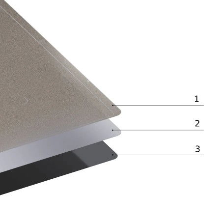 Double-sided PEI overlay - smooth + textured - no magnetic sticker - for Snapmaker Artisan 3D printer