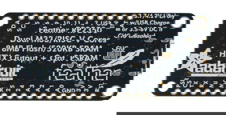 Feather RP2350 - board with RP2350 microcontroller and HSTX connector - Adafruit 6000