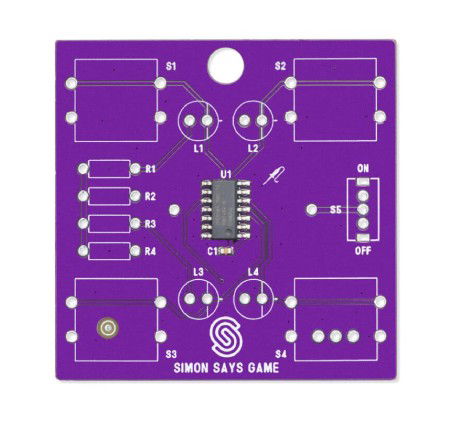 Simon says game - educational soldering kit - Attiny404 - Soldered 333141