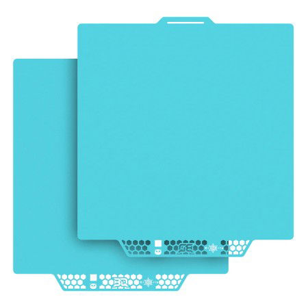 BIQU Panda Buildplate CryoGrip Pro Glacier - double-sided magnetic overlay - for BambuLab X1, P1 and A1 printers - 257 x 257 mm