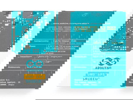 Arduino Uno SPE Shield - Ethernet shield with RS485 and PoDL for Arduino Uno - Arduino ASX00073