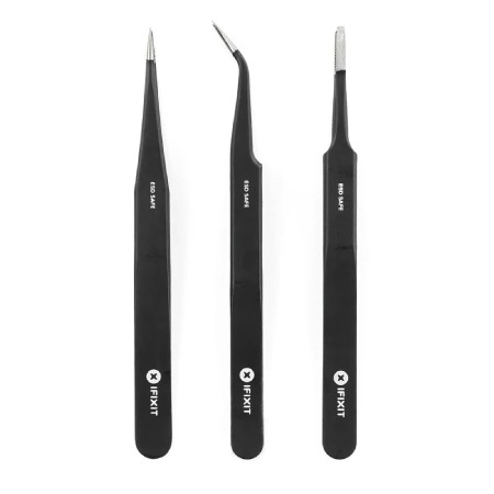 iFixit - Antistatic Tweezers Set - ESD - 3 pcs - IF145-060-3